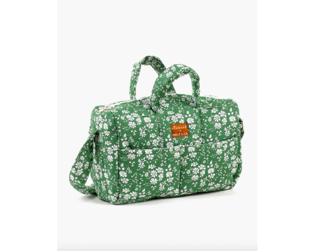 Sac à langer poupée Liberty Capel vert Emile & Ida