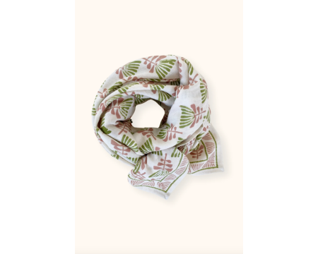 Big foulard Latika Tresse Celery