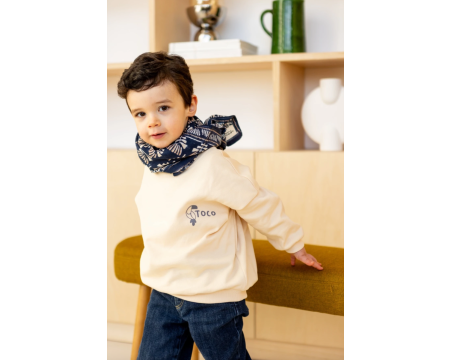 Big foulard Latika Tresse Graphite