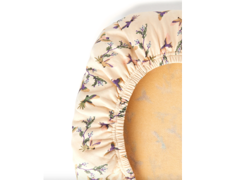 Housse de matelas à langer Hissa Champêtre Aubergine APACHES