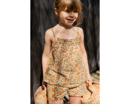Set de pyjama Nunai Champêtre Orange APACHES