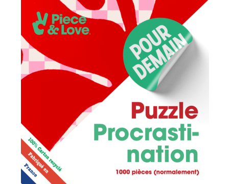 Puzzle 1000 pièces Piece&Love - Procrastination