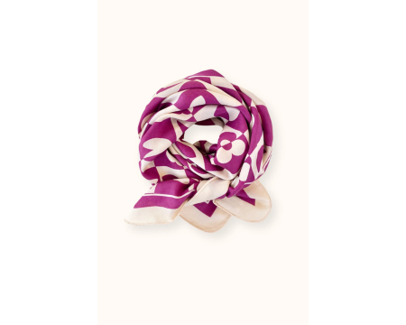 Foulard Palika Damier Fuchsia APACHES