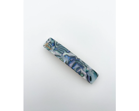 Barrette Clic-Clac 9 cm Sunny bleu gris