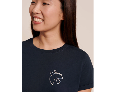 T-shirt Mama bird brodé en coton bio
