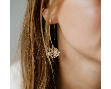Boucles d'oreilles Dormeuses Daisy CONSTANCE L