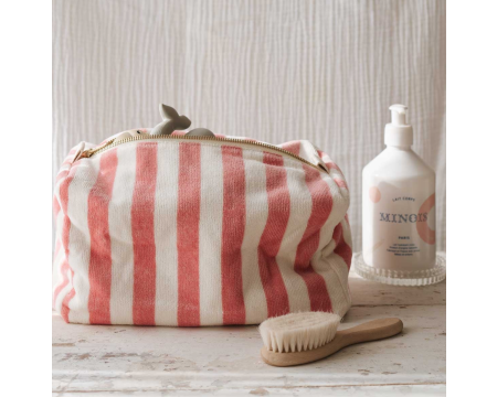Trousse de toilette Vic Rayures Strawberry ROSE IN APRIL