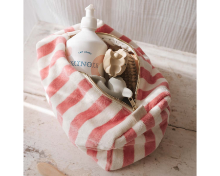 Trousse de toilette Vic Rayures Strawberry ROSE IN APRIL