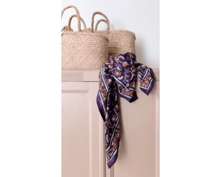 Foulard adulte Dheli Purple SO FAMILY