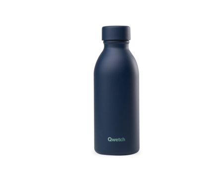 Bouteille isotherme Icon Bleu Nuit 500 ml QWETCH