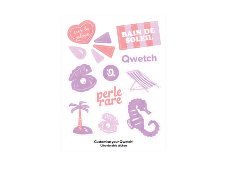 Planche de stickers Bain de Soleil Qwetch