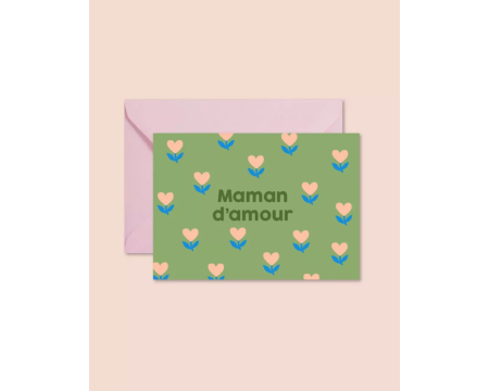 Carte postale Maman d'amour MA PETITE VIE