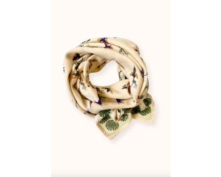 Big foulard Latika Cerisier Kaki APACHES