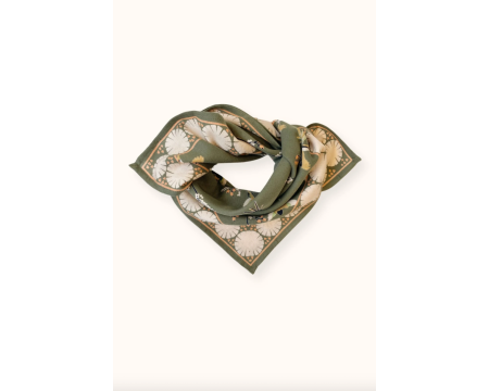 Small foulard Manika Cerisier Eucalyptus APACHES