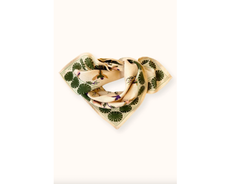 Small foulard Manika Cerisier Kaki APACHES