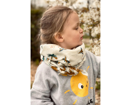 Big foulard Latika Cerisier Fleur de vanille APACHES