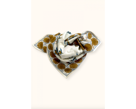 Small foulard Manika Cerisier Fleur de vanille APACHES