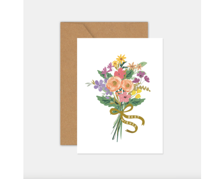 Carte postale Bouquet de mariage L'ART DU PAPIER