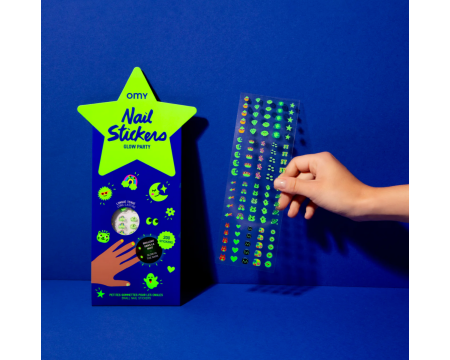 Glow Party Nails Stickers OMY