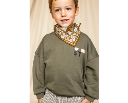 Small foulard Manika Ours Tapenade APACHES