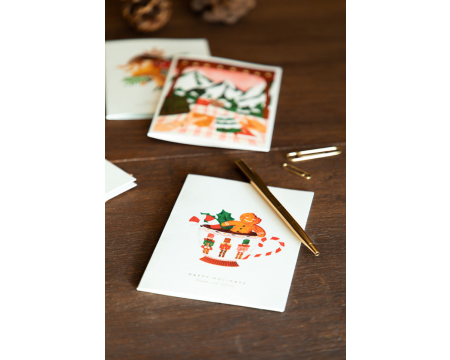 Carte Joyeux Noël Biscuit Bath ALL THE WAYS TO SAY