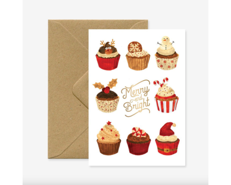 Carte Cupcakes de Noël ALL THE WAYS TO SAY