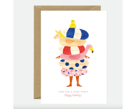 Carte anniversaire Pool Party ALL THE WAYS TO SAY