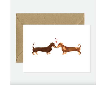 Carte Amoureux des teckels ALL THE WAYS TO SAY