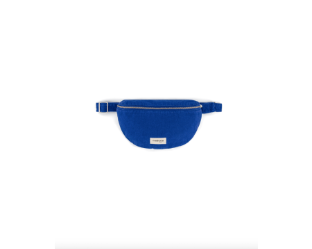 Sac banane Custine sergé de coton Venice blue RIVE DROITE