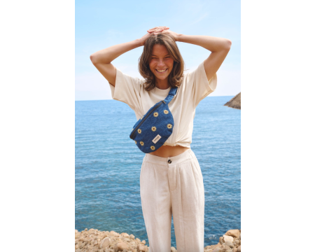 Sac banane Custine Denim Tournesol Upcyclé