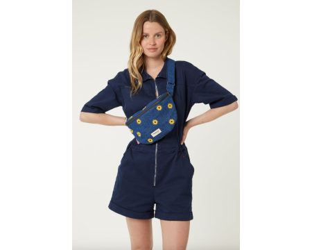 Sac banane Custine Denim Tournesol Upcyclé