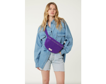 Sac banane Custine sergé de coton Malibu Purple