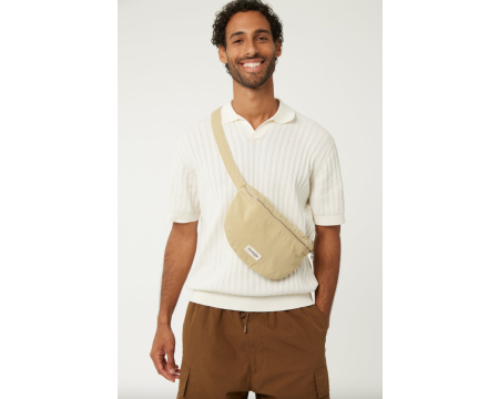 Sac banane Custine sergé de coton Santa Monica Beige