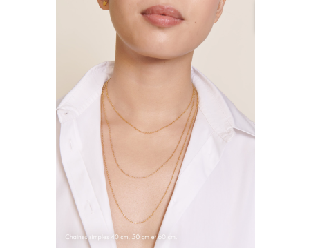Le collier chaîne simple