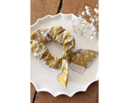 Chouchou liberty blossom jaune BARNABE AIME LE CAFE