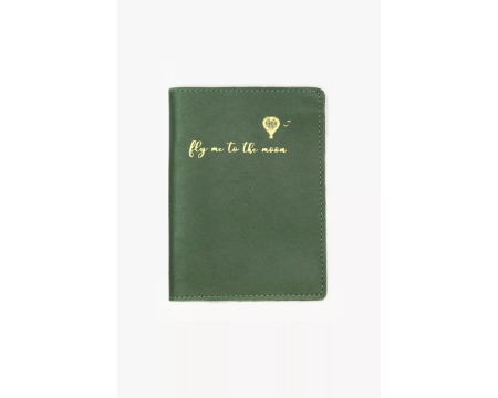 Etui passeport en cuir Agave BARNABE AIME LE CAFE