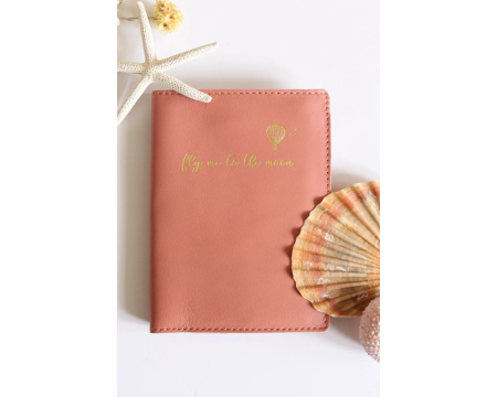 Etui passeport en cuir Pampa BARNABE AIME LE CAFE