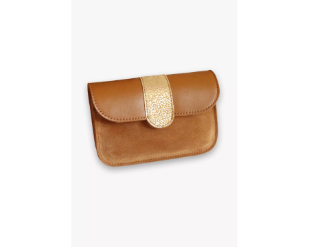 Portefeuille en cuir Pipa panthère BARNABE AIME LE CAFE