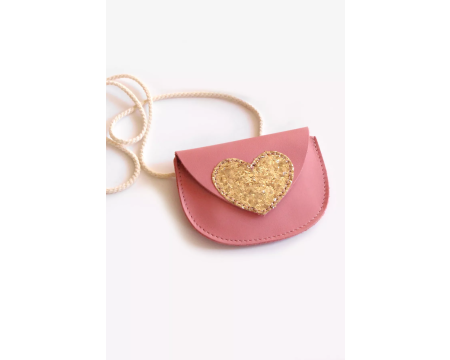 Sac cuir Sweet love Fraise BARNABE AIME LE CAFE
