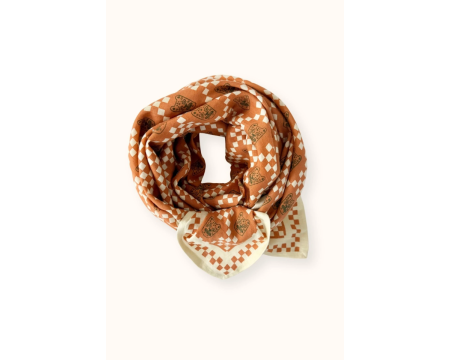 Big foulard Latika Tigro Rust APACHES