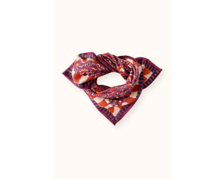 Small foulard Manika Cactus Cherry APACHES
