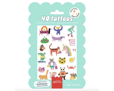 Pochette de tattoos Cute animals LA PETITE EPICERIE