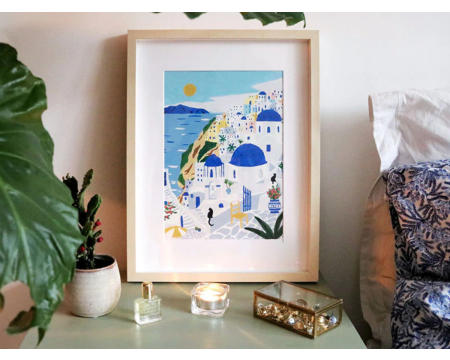 Coffret peinture - Petit Pinceau - Santorini par Maja Tomljanovic