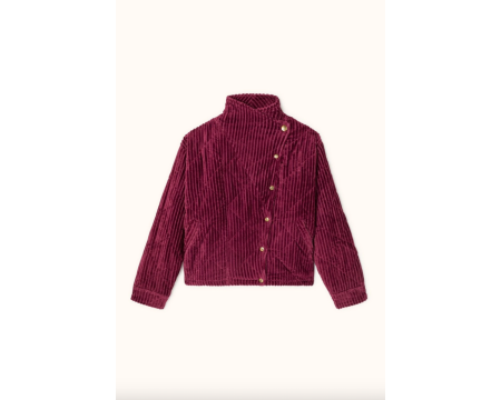 Veste Kapuro Velours Côtelé Cherry