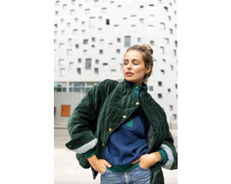 Veste Kapur Velours Lisse Forest