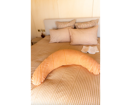 Housse Coussin Allaitement Aloka Faïence Orange