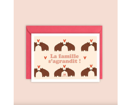 Carte postale La famille s'agrandit ! MA PETITE VIE