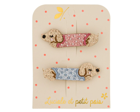 Barrettes teckels (paire)