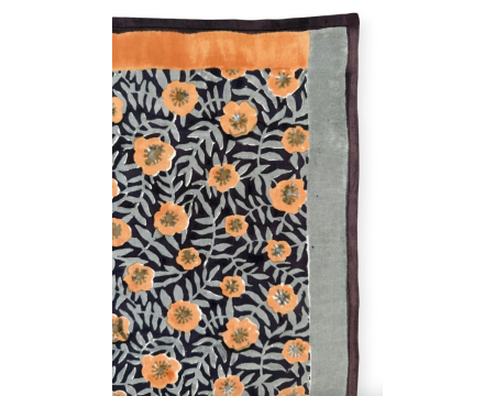 Small foulard en viscose Lalavido Pistil Grey