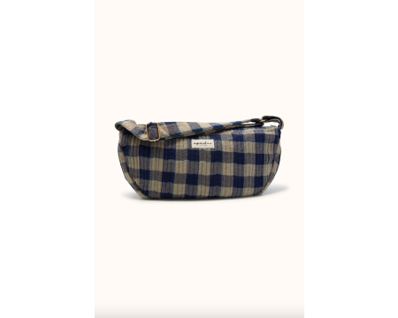 Sac Banane Shanti Khadi Carreaux Navy